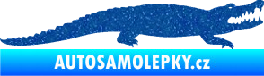 Samolepka Krokodýl 002 pravá Ultra Metalic modrá