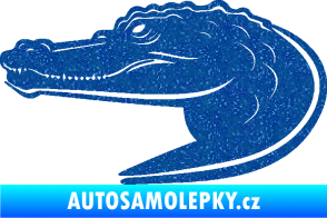 Samolepka Krokodýl 004 levá Ultra Metalic modrá