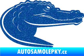 Samolepka Krokodýl 004 pravá Ultra Metalic modrá