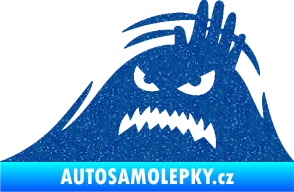 Samolepka Kuk 005 levá vzteklý šmírák Ultra Metalic modrá