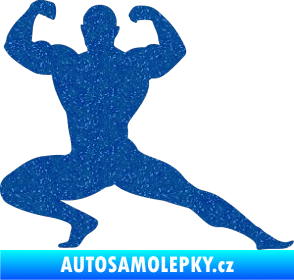 Samolepka Kulturista 015 pravá Ultra Metalic modrá