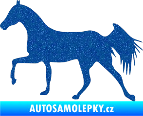 Samolepka Kůň 001 levá Ultra Metalic modrá