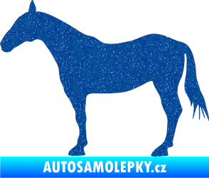 Samolepka Kůň 005 levá Ultra Metalic modrá