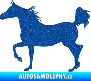 Samolepka Kůň 009 levá Ultra Metalic modrá