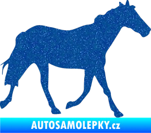 Samolepka Kůň 012 pravá Ultra Metalic modrá