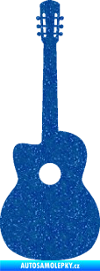 Samolepka Kytara akustická Ultra Metalic modrá