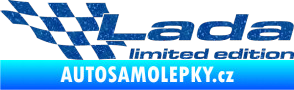 Samolepka Lada limited edition levá Ultra Metalic modrá