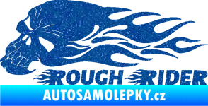 Samolepka Lebka 051 levá rough rider Ultra Metalic modrá