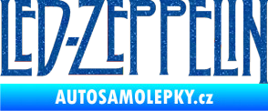 Samolepka Led Zeppelin Ultra Metalic modrá