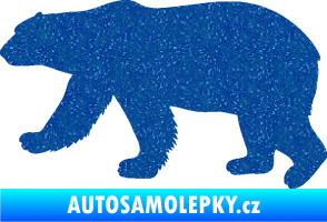 Samolepka Lední medvěd 002 levá Ultra Metalic modrá