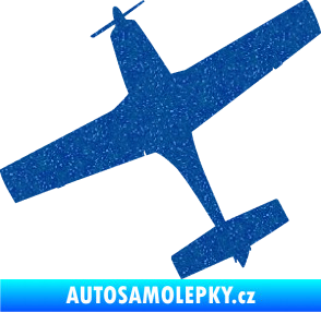 Samolepka Letadlo 003 levá Ultra Metalic modrá