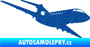 Samolepka Letadlo 011 pravá Ultra Metalic modrá