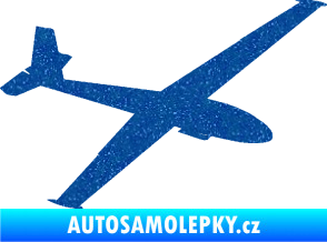 Samolepka Letadlo 025 pravá kluzák Ultra Metalic modrá