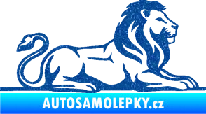 Samolepka Lev 010 pravá Ultra Metalic modrá
