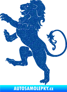 Samolepka Lev heraldika 004 levá Ultra Metalic modrá