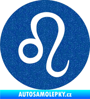 Samolepka Lev zvěrokruh 001 - horoskop Ultra Metalic modrá