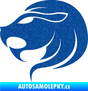 Samolepka Lev zvěrokruh 002 levá Ultra Metalic modrá