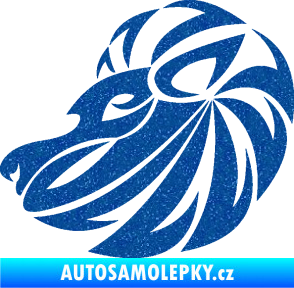 Samolepka Lev zvěrokruh 003 levá Ultra Metalic modrá