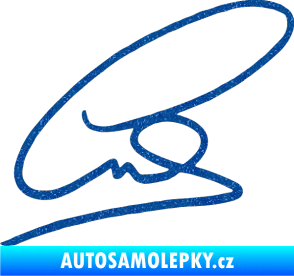 Samolepka Levis Hamilton podpis Ultra Metalic modrá