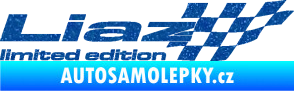 Samolepka Liaz limited edition pravá Ultra Metalic modrá