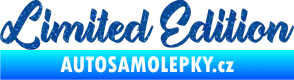 Samolepka Limited edition 006 Ultra Metalic modrá