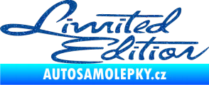 Samolepka Limited edition old Ultra Metalic modrá