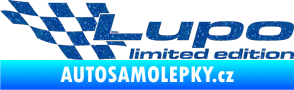 Samolepka Lupo limited edition levá Ultra Metalic modrá