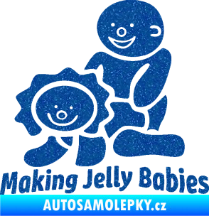 Samolepka Making jelly babies Ultra Metalic modrá
