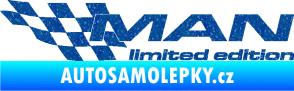 Samolepka MAN limited edition levá Ultra Metalic modrá