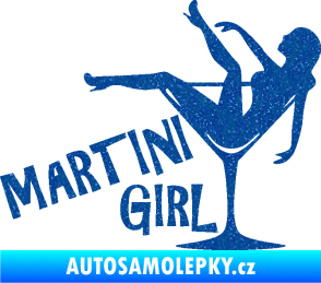 Samolepka Martini girl Ultra Metalic modrá