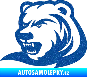 Samolepka Medvěd 001 levá Ultra Metalic modrá
