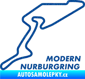 Samolepka Okruh Modern Nurburgring Ultra Metalic modrá