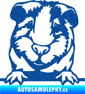 Samolepka Morče 004 levá Ultra Metalic modrá