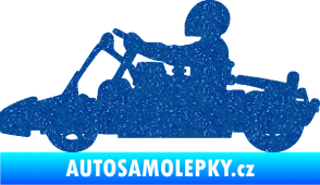 Samolepka Motokára 001 levá Ultra Metalic modrá