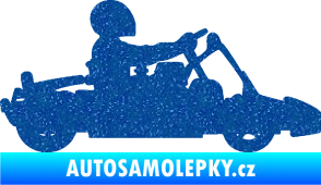 Samolepka Motokára 001 pravá Ultra Metalic modrá