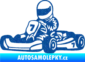 Samolepka Motokára 002 levá Ultra Metalic modrá