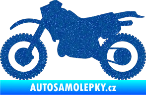 Samolepka Motorka 003 levá Ultra Metalic modrá
