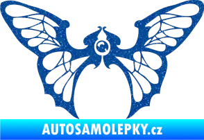 Samolepka Motýl 001 levá Ultra Metalic modrá