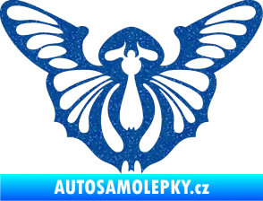 Samolepka Motýl 002 pravá Ultra Metalic modrá