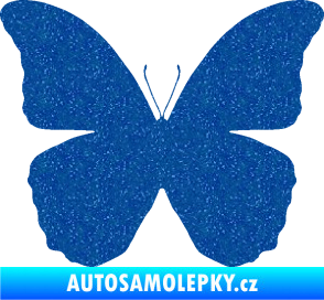 Samolepka Motýl 006 Ultra Metalic modrá