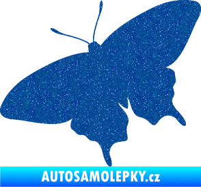 Samolepka Motýl 010 levá Ultra Metalic modrá