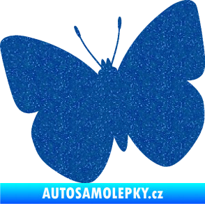 Samolepka Motýl 011 levá Ultra Metalic modrá