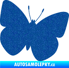 Samolepka Motýl 011 pravá Ultra Metalic modrá