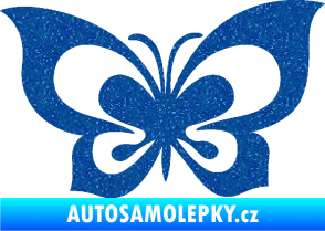 Samolepka Motýl 013 Ultra Metalic modrá