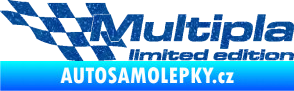 Samolepka Multipla limited edition levá Ultra Metalic modrá