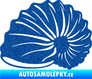 Samolepka Mušle 002 levá ulita Ultra Metalic modrá