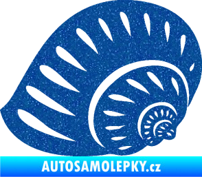 Samolepka Mušle 004 levá ulita Ultra Metalic modrá