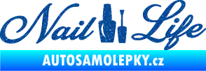 Samolepka Nail life Ultra Metalic modrá
