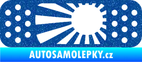 Samolepka Náplast 002 levá Ultra Metalic modrá