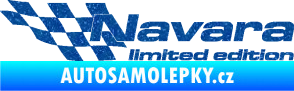 Samolepka Navara limited edition levá Ultra Metalic modrá